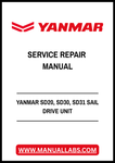 YANMAR SD20, SD30, SD31 SAIL DRIVE UNIT SERVICE REPAIR MANUAL - PDF FILE