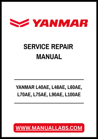 YANMAR L40AE, L48AE, L60AE, L70AE, L75AE, L90AE, L100AE INDUSTRIAL DIESEL ENGINE SERVICE REPAIR MANUAL - PDF FILE