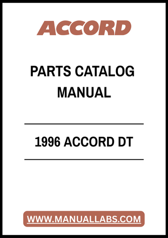 1996 ACCORD DT PARTS CATALOG MANUAL – PDF FILE