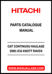 CAT CONTINUOU HAULAGE 25M1 ICG KNOTT RAVEN PARTS CATALOGUE MANUAL - PDF FILE