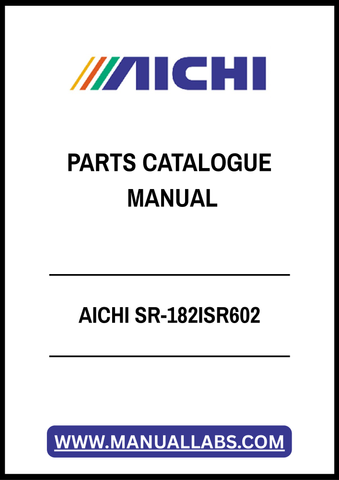 AICHI SR-182ISR602 PARTS CATALOGUE MANUAL - PDF FILE
