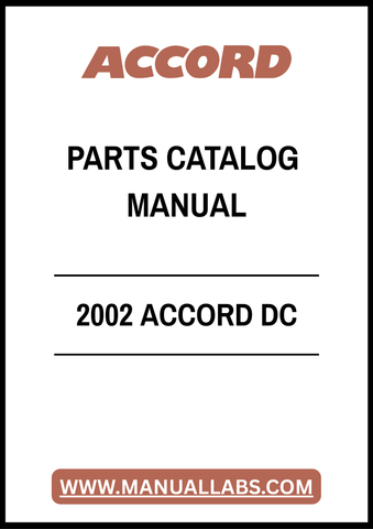 2002 ACCORD DC PARTS CATALOG MANUAL – PDF FILE