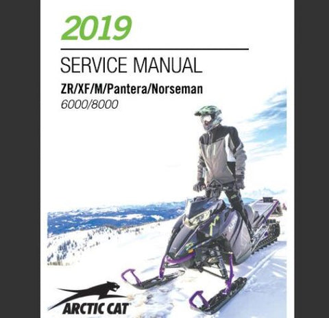 Unlock the full potential of your ARCTIC 2019 CAT ZR, XF, M, PANTERA, and NORSEMAN 6000/8000 snowmobiles with our comprehensive Service Repair Manual in PDF format. This essential guide is designed to provide you with detailed instructions, diagrams, and troubleshooting tips to keep your snowmobile running smoothly and efficiently.