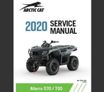  Unlock the full potential of your ARCTIC 2020 CAT ALTERRA 570 / 700 ATV with our comprehensive Service Repair Manual. This PDF file is meticulously designed to provide you with detailed instructions, diagrams, and troubleshooting tips, ensuring that you can maintain and repair your ATV with confidence.