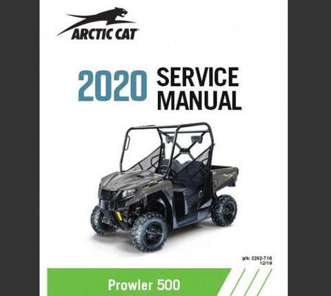 Unlock the full potential of your ARCTIC 2020 CAT Prowler 500 with our comprehensive ROV Service Repair Manual. This expertly crafted PDF file is designed to provide you with all the essential information needed for maintenance, troubleshooting, and repairs, ensuring your vehicle operates at peak performance.