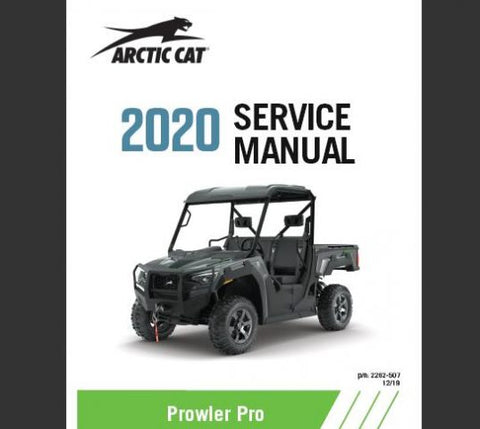 Unlock the full potential of your ARCTIC 2020 CAT Prowler Pro models with our comprehensive ROV Service Repair Manual. This expertly crafted PDF file is designed to provide you with all the essential information needed for maintenance and repairs, ensuring your vehicle operates at peak performance.