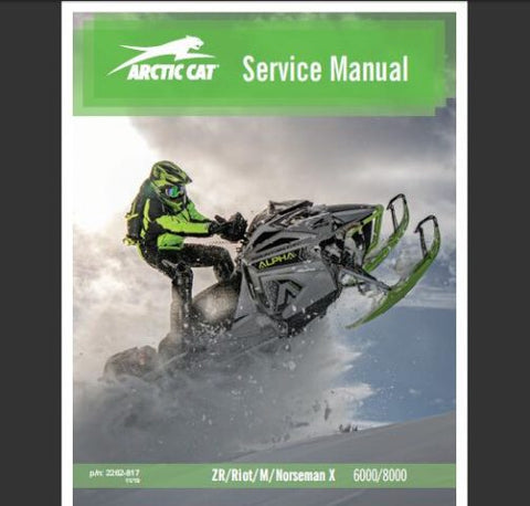 Unlock the full potential of your ARCTIC 2020 CAT ZR, RIOT, M, NORSEMAN X 6000, and 8000 models with our comprehensive Snowmobile Service Repair Manual. This PDF file is meticulously designed to provide you with detailed instructions, diagrams, and troubleshooting tips, ensuring that you can maintain and repair your snowmobile with confidence.