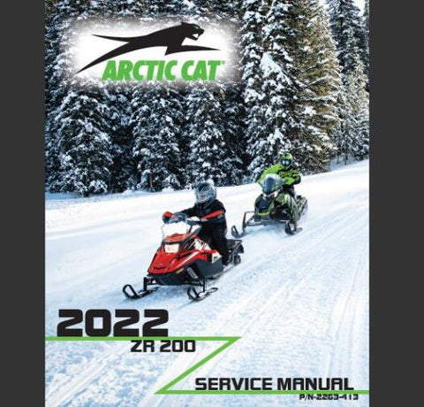 Unlock the full potential of your ARCTIC 2022 CAT ZR 200 snowmobile with our comprehensive Service Repair Manual in PDF format. This essential guide is designed to provide you with detailed instructions, diagrams, and troubleshooting tips to keep your snowmobile running smoothly and efficiently.