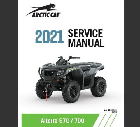 Unlock the full potential of your ARCTIC CAT ALTERRA 570 / 700 ATV with the 2021 Service Repair Manual. This comprehensive guide is designed to provide you with all the essential information needed for maintenance, troubleshooting, and repairs, ensuring your ATV runs smoothly and efficiently.