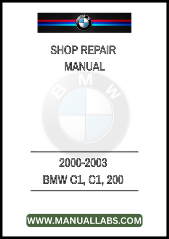 2000-2003 BMW C1, C1, 200 SCOOTER MOTORCYCLE SHOP REPAIR MANUAL - PDF FILE