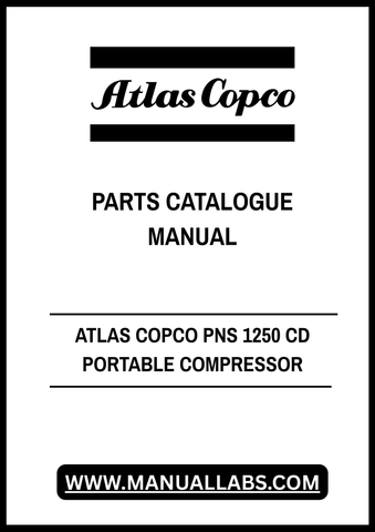 Discover the ultimate resource for maintaining your Atlas Copco PNS 1250 CD Portable Compressor with our comprehensive Parts Catalogue Manual. This PDF file is designed to provide you with detailed diagrams, part numbers, and specifications, ensuring you have everything you need for efficient repairs and maintenance.