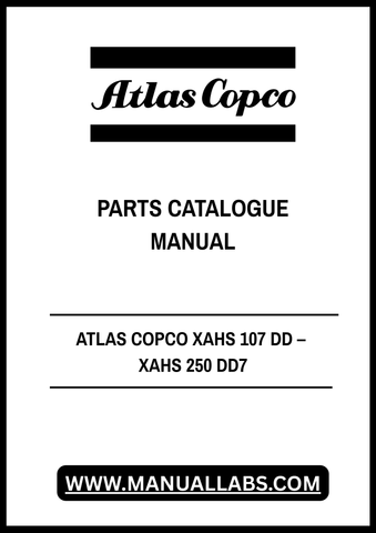 Discover the ultimate resource for maintaining your ATLAS COPCO XAHS 107 DD and XAHS 250 DD7 portable compressors with our comprehensive Parts Catalogue Manual. This PDF file is designed to provide you with detailed diagrams, part numbers, and specifications, ensuring you have everything you need for efficient repairs and maintenance.