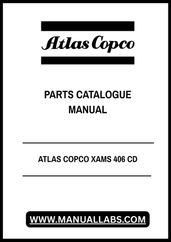 Discover the ultimate resource for your Atlas Copco XAMS 406 CD with our comprehensive Parts Catalogue Manual in PDF format. This essential guide provides detailed diagrams and part numbers, ensuring you have everything you need for efficient maintenance and repairs.