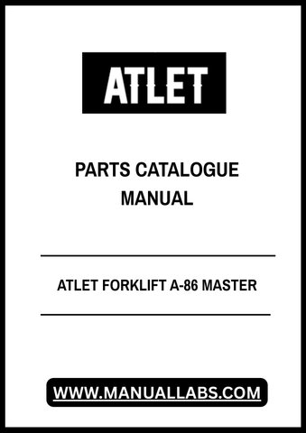 Unlock the full potential of your ATLET A-86 forklift with our comprehensive Master Parts Catalogue Manual. This PDF file is an essential resource for maintenance and repair, providing detailed diagrams and part numbers to ensure you have everything you need at your fingertips.