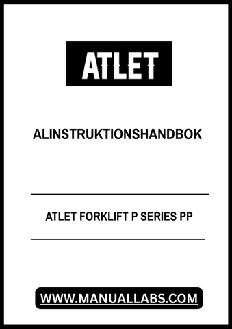 Discover the ATLET Forklift P Series PP Instruction Manual, a comprehensive PDF guide designed to enhance your operational efficiency. This manual provides detailed insights into the features and functionalities of the ATLET P Series forklifts, ensuring you maximize their potential in your workplace.