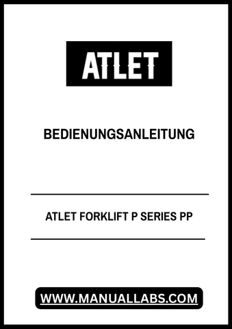 Discover the essential ATLET Forklift P Series PP Operating Manual, now available in a convenient PDF format. This comprehensive guide is designed to enhance your understanding and operation of the ATLET Forklift, ensuring optimal performance and safety in your workplace.