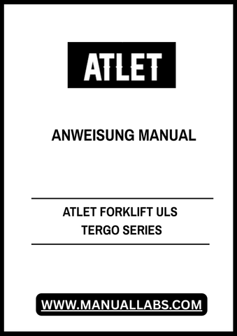 Enhance your operational efficiency with the ATLET Forklift ULS Tergo Series Instruction Manual, available in a convenient PDF format. This comprehensive guide provides essential information on the features, functions, and maintenance of your forklift, ensuring you get the most out of your equipment.