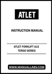 Discover the comprehensive ATLET Forklift ULS Tergo Series Instruction Manual, now available in a convenient PDF format. This essential guide is designed to enhance your understanding and operation of the ULS Tergo series, ensuring you maximize the efficiency and safety of your forklift.