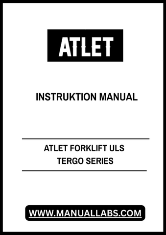Enhance your operational efficiency with the ATLET Forklift ULS Tergo Series Instruction Manual, available in a convenient PDF format. This comprehensive guide is designed to provide you with all the essential information needed to operate and maintain your forklift safely and effectively.