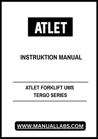 Discover the essential ATLET Forklift UMS Tergo Series Instruction Manual, now available in a convenient PDF format. This comprehensive guide is designed to enhance your operational efficiency and ensure the safe handling of your forklift. With clear instructions and detailed illustrations, you can easily navigate the features and functionalities of your equipment.