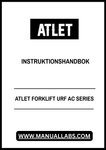 Discover the essential ATLET Forklift URF AC Series Instruction Manual, now available in a convenient PDF format. This comprehensive guide is designed to enhance your operational efficiency and ensure the safe use of your forklift. With clear instructions and detailed illustrations, you can easily navigate the features and functionalities of your equipment.