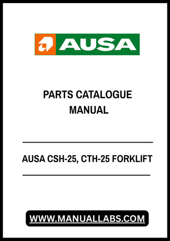 Discover the ultimate resource for maintaining your AUSA CSH-25 and CTH-25 forklifts with our comprehensive Parts Catalogue Manual. This PDF file is meticulously organized to provide you with detailed diagrams, part numbers, and specifications, ensuring you have everything you need at your fingertips.