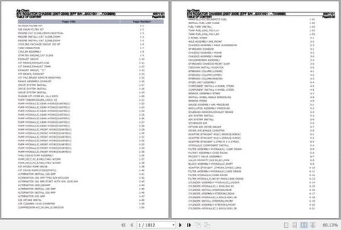 AG-CHEM ROGATOR CHASSIS 874 SPARE PARTS CATALOGUE MANUAL 506711D1 - PDF FILE