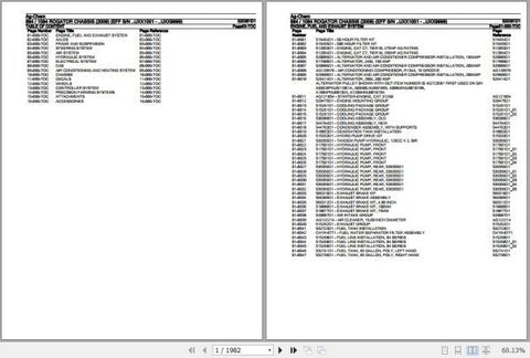 AG-CHEM ROGATOR CHASSIS 884 - 1084 SPARE PARTS CATALOGUE MANUAL 520361D1 - PDF FILE
