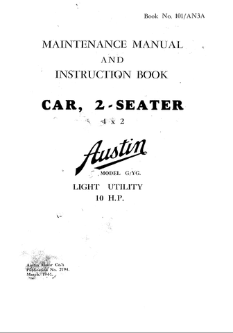 Discover the ultimate resource for maintaining your Austin Tilly with our comprehensive 10 Service Maintenance Manual PDF Download. This essential guide is designed to provide you with detailed instructions and insights, ensuring your vehicle remains in peak condition for years to come.