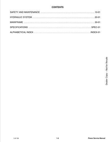 BOBCAT 18PLA, 24PLA PLANER (6989705ENUS) SERVICE MANUAL PDF FILE