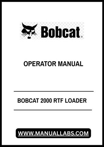 Enhance your operational efficiency with the BOBCAT 2000 RTF Loader Operator Manual (15021) in PDF format. This comprehensive guide is designed to provide you with essential information and insights to maximize the performance of your loader. Whether you're a seasoned operator or new to the equipment, this manual is an invaluable resource.