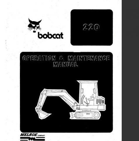 Enhance your operational efficiency with the BOBCAT 220 Hydraulic Excavator Operation & Maintenance Manual. This comprehensive PDF guide is designed to provide you with essential insights into the effective use and upkeep of your excavator, ensuring optimal performance on every job site.