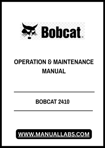 Enhance your operational efficiency with the BOBCAT 2410 Operation & Maintenance Manual, available in a convenient PDF format. This comprehensive guide is designed to provide you with essential information on the proper use and upkeep of your BOBCAT 2410, ensuring optimal performance and longevity.