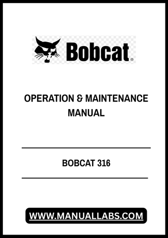 Discover the essential BOBCAT 316 Operation & Maintenance Manual, now available in a convenient PDF format. This comprehensive guide is designed to help you maximize the performance and longevity of your BOBCAT 316 equipment. With detailed instructions and expert tips, you can ensure that your machine oerates at its best.
