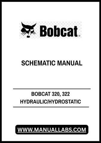 BOBCAT 320, 322 HYDRAULIC/HYDROSTATIC SCHEMATIC MANUAL V-0488 - PDF FILE