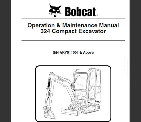 Enhance your operational efficiency with the BOBCAT 324 Compact Excavator Operation & Maintenance Manual. This comprehensive PDF guide is designed to provide you with essential information on the proper use and upkeep of your excavator, ensuring optimal performance and longevity.