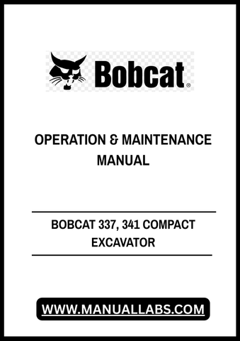 Discover the essential BOBCAT 337 and 341 Compact Excavator Operation & Maintenance Manual (Part No. 6903162) in a convenient PDF format. This comprehensive guide is designed to help you maximize the performance and longevity of your excavator, ensuring you have all the information you need at your fingertips.