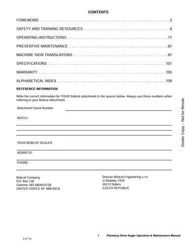 BOBCAT 35PH, 50PH (6990868) OPERATION AND MAINTENANCE MANUAL PDF FILE