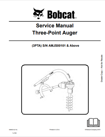 Discover the comprehensive BOBCAT 3PTA Three-Point Auger Service Manual (6989534) in PDF format. Access essential maintenance and operation guidelines today.
