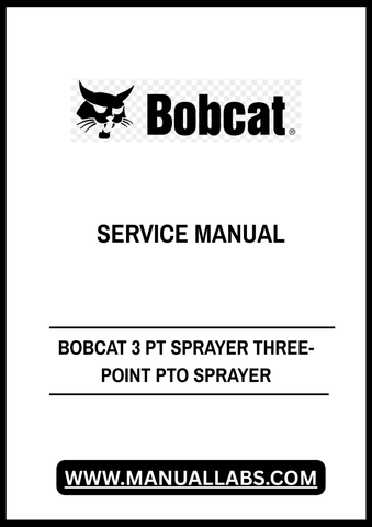 Enhance your equipment maintenance with the BOBCAT 3 PT Sprayer Service Manual (ABKT00101). This comprehensive PDF file is designed specifically for the three-point PTO sprayer, providing you with essential information to keep your sprayer operating at peak performance.