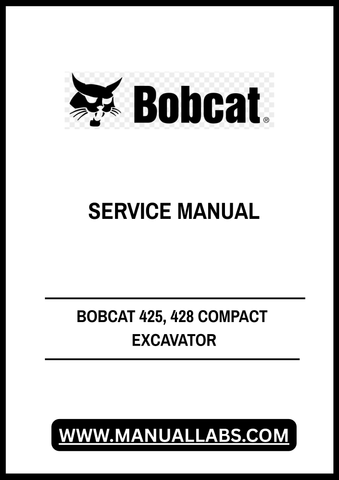 Unlock the full potential of your BOBCAT 425 and 428 Compact Excavators with the comprehensive Service Manual (Part Number: 6986952). This PDF file is an essential resource for operators and technicians alike, providing detailed insights into maintenance, troubleshooting, and repair procedures tailored specifically for these models