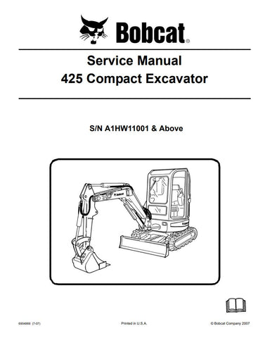 Unlock the full potential of your BOBCAT 425 Compact Excavator with the comprehensive Service Manual A1HW11001, available in a convenient PDF format. This essential guide provides detailed maintenance procedures, troubleshooting tips, and technical specifications to ensure your equipment operates at peak performance. With easy navigation and clear illustrations, this manual is an invaluable resource for both seasoned professionals and DIY enthusiasts, helping you save time and money on repairs. Don't miss o
