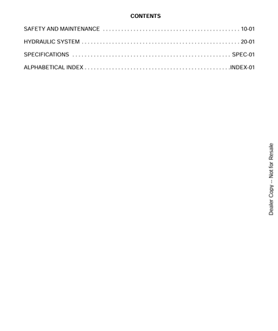 BOBCAT 42, 48 HYDRAULIC PALLET FORK (6900869) SERVICE MANUAL PDF FILE