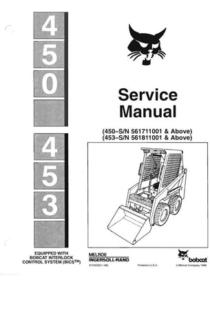 Unlock the full potential of your BOBCAT 450 and 453 Skid Steer Loader with the comprehensive Service Manual (561711001) in PDF format. This essential guide is designed to provide you with detailed insights into maintenance, troubleshooting, and repair procedures, ensuring your equipment operates at peak performance.