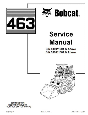 Unlock the full potential of your BOBCAT 463 with the comprehensive Service Manual (6903711) in PDF format. This essential guide covers models 538911001, 539011001, and up, providing you with detailed instructions, troubleshooting tips, and maintenance procedures to keep your equipment running smoothly. With easy navigation and clear diagrams, this manual is a must-have for both professionals and DIY enthusiasts looking to enhance their repair skills and ensure optimal performance. Don't miss out on the