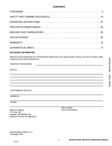 BOBCAT 48 (6987312ENUS) OPERATION & MAINTENANCE MANUAL PDF DOWNLOAD