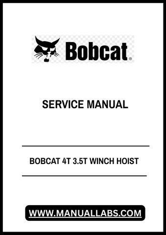 Enhance your equipment maintenance with the BOBCAT 4T 3.5T Winch Hoist Service Manual (Part Number: 6989513). This comprehensive PDF file is designed to provide you with all the essential information needed to keep your winch hoist operating at peak performance.