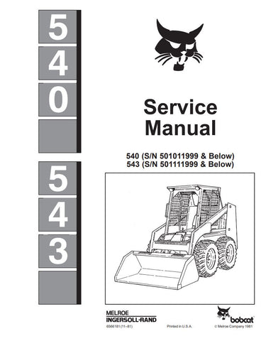Unlock the full potential of your BOBCAT 540 and 543 Skid Steer Loader with our comprehensive Service Manual PDF. This essential guide provides detailed maintenance procedures, troubleshooting tips, and repair instructions, ensuring your equipment operates at peak performance. With easy navigation and clear illustrations, you can quickly find the information you need to keep your loader in top shape, saving you time and money on repairs. Invest in your machinery's longevity and efficiency today!