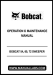 Discover the essential BOBCAT 54, 60, 72 Sweeper Operation & Maintenance Manual (6724016) in a convenient PDF format. This comprehensive guide is designed to help you maximize the performance and longevity of your sweeper equipment, ensuring you get the most out of your investment.