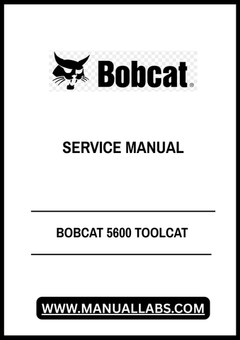 Discover the ultimate resource for maintaining your BOBCAT 5600 Toolcat with the comprehensive Service Manual (Part Number: 6902819). This PDF file is designed to provide you with detailed insights and step-by-step instructions, ensuring that you can perform repairs and maintenance with confidence.